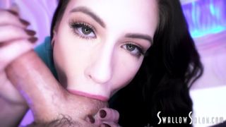 CUTE BABES GIVE SELF PERSPECTIVE BLOWJOBS AT THE SWALLOW SALON - COMPILATIONS