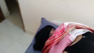 Pakistani 55 year mature attractive aunty was tensed in bed and plowed for emotional support - Hindi Audio