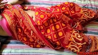 Red Saree Sonali Bhabi Sex By Local Husband ( Official Tape By Villagesex91)