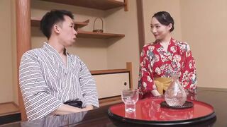 Hubby Mounts Ex-Wife with Pretty Melons in Asian Kimono