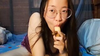 Fine Oriental Slut Eat Banana