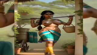 Indian village charming skank's Ai stable transformation