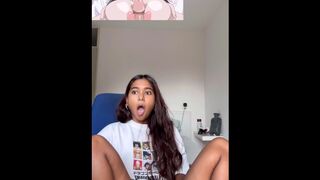 PORN REACTS: skinny Indian reacts to Amanee
