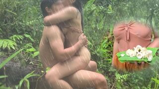 Mushroom Foraging - Pinay Sex in the Pouring Rain ASMR