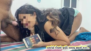 රට ඉන්න බාප්පි කෝල් එකේ ඉද්දි නම්ගි ගස්සපු අතේ පාර / Sri Lankan Stepsis Alluring Oral sex