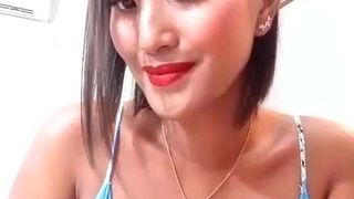 beautiful asian girl tease on cam
