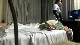 Real hidden camera sex with hotel maid