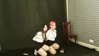 Cute Asian Girls Bondage Photoshoot