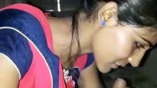Sexy desi gujrati wife cheating suck her lover cock