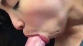 Asian Milf worships BWC