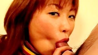 Cute Redhead Asian Girl Sucking on some Part4
