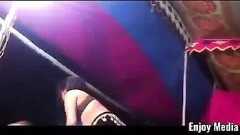 Alluring sexi jatra lady showing her large titties with music dance