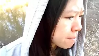 Thai Woman Sucking Studs in the Park in Broad Day Light