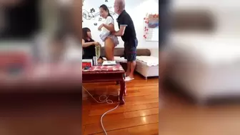 White dad wants to touch Thai snatch