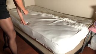 Pantyhose beauties spread sheets