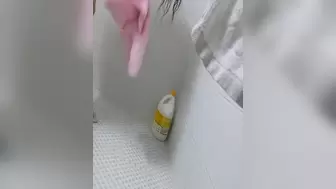 Chinese Milf in Bathroom (She want to be famous Web Chick)