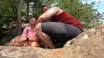 Chinese MILF Hiker wants to Blow some Wang in Nature “risky Business” almost got Caught